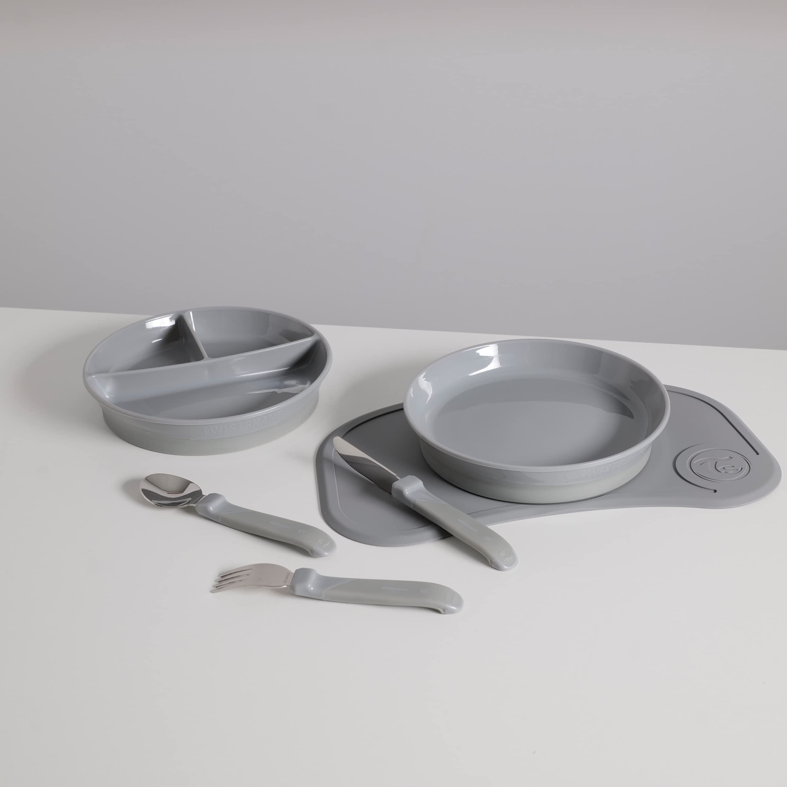 twistshake-set-vaisselle-b-b-6-pi-ces-click-mat-6-mois-gris image 2