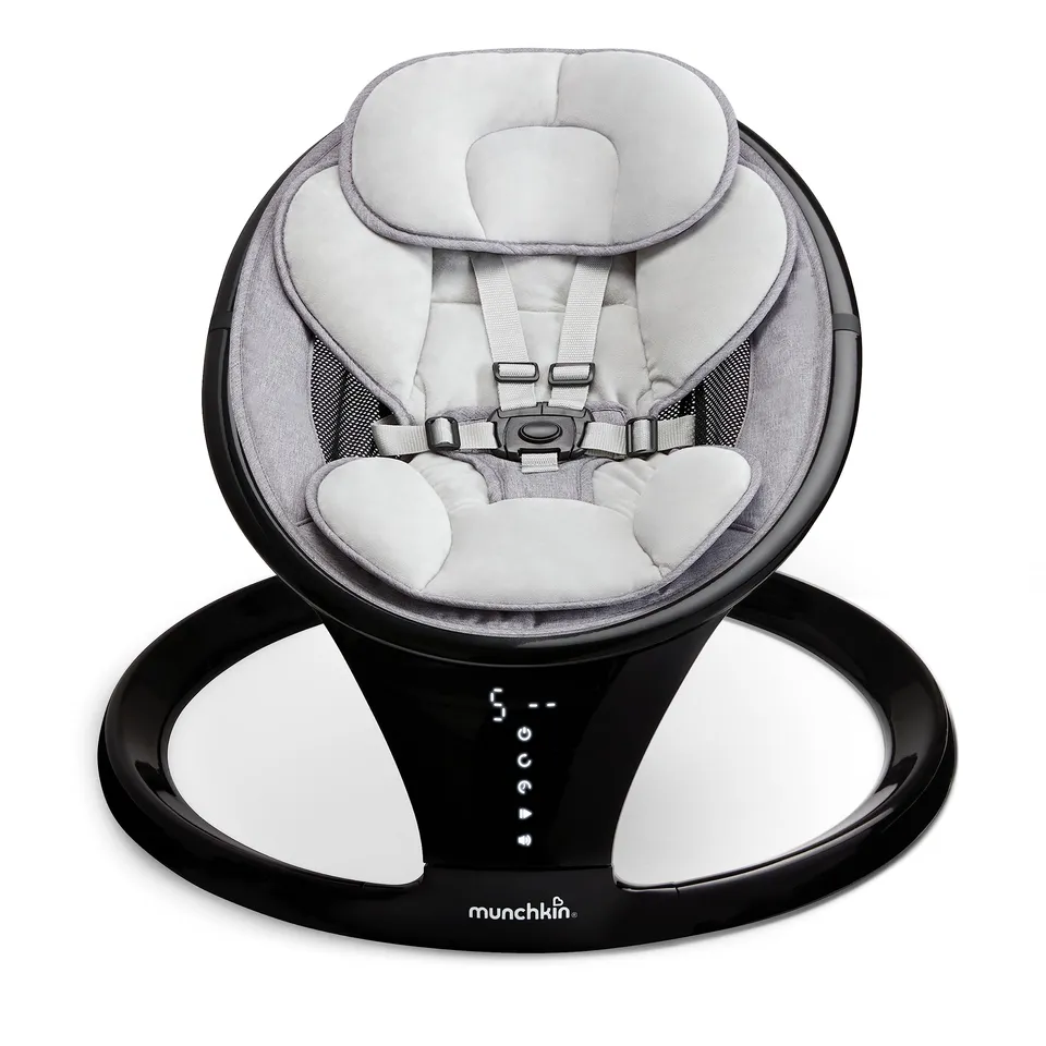 munchkin-balancelle-lectrique-b-b-bluetooth-avec-sons-et-t-l-commande-5-vitesses image 1