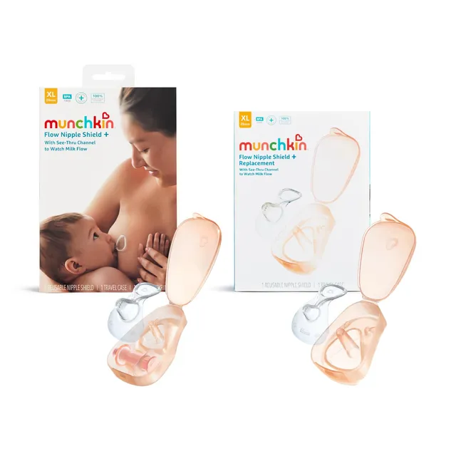 munchkin-flow-nipple-shield-duo-28-mm-lot-de-2-prot-ge-t-tons-silicone-tuis image 1