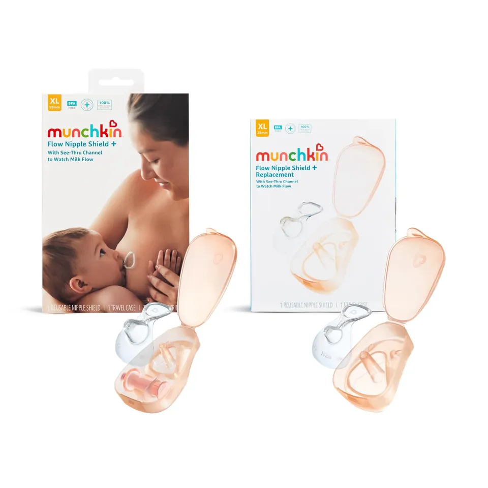 munchkin-flow-nipple-shield-duo-28-mm-lot-de-2-prot-ge-t-tons-silicone-tuis image 1