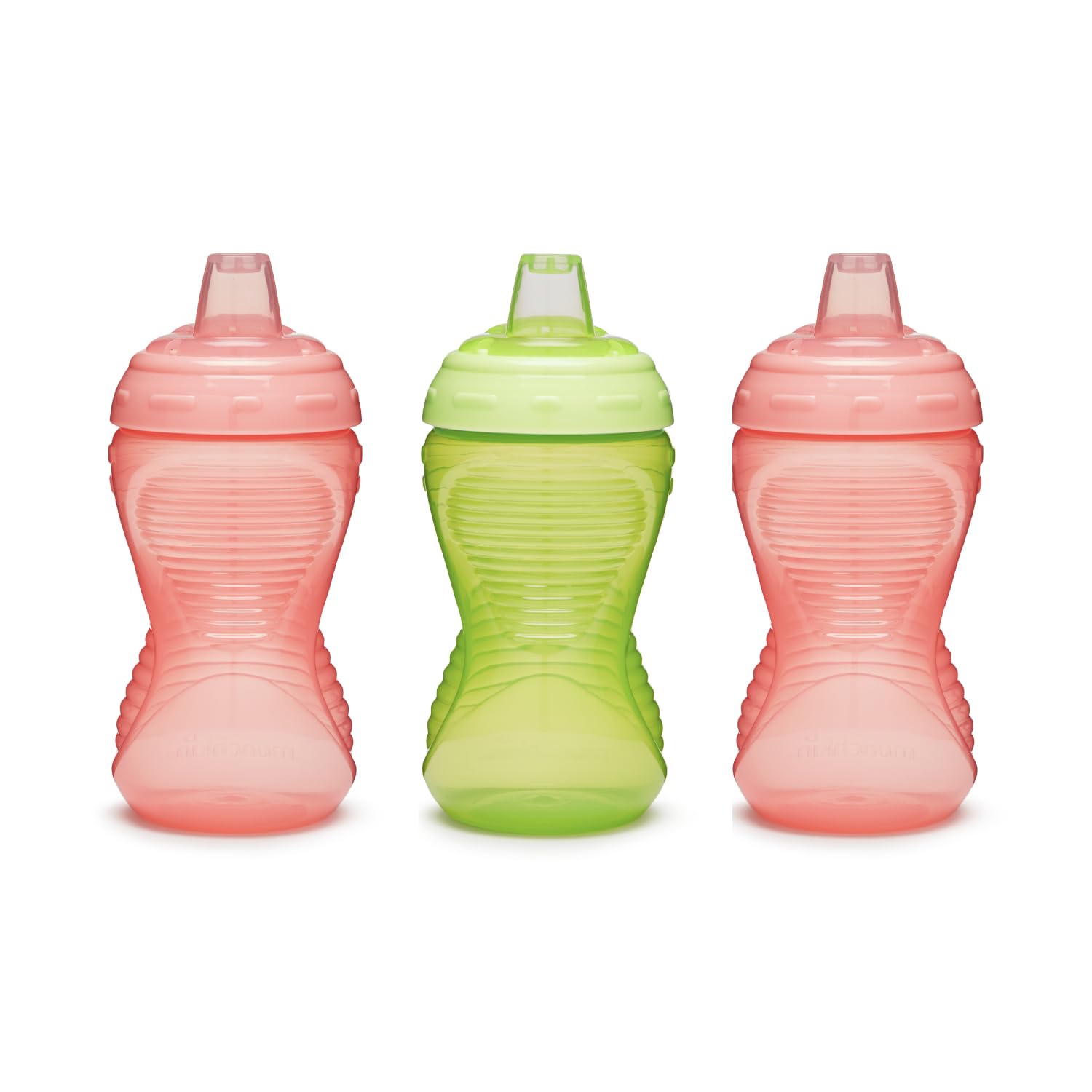 munchkin-mighty-grip-tasse-d-apprentissage-296-ml-lot-de-3-rose-vert image 4
