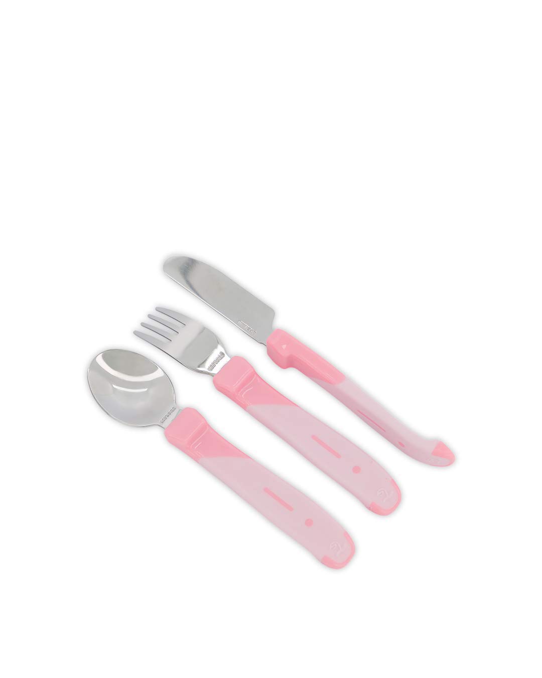 twistshake-couverts-b-b-12m-inox-cuill-re-fourchette-couteau-rose-lot-de-3 image 2