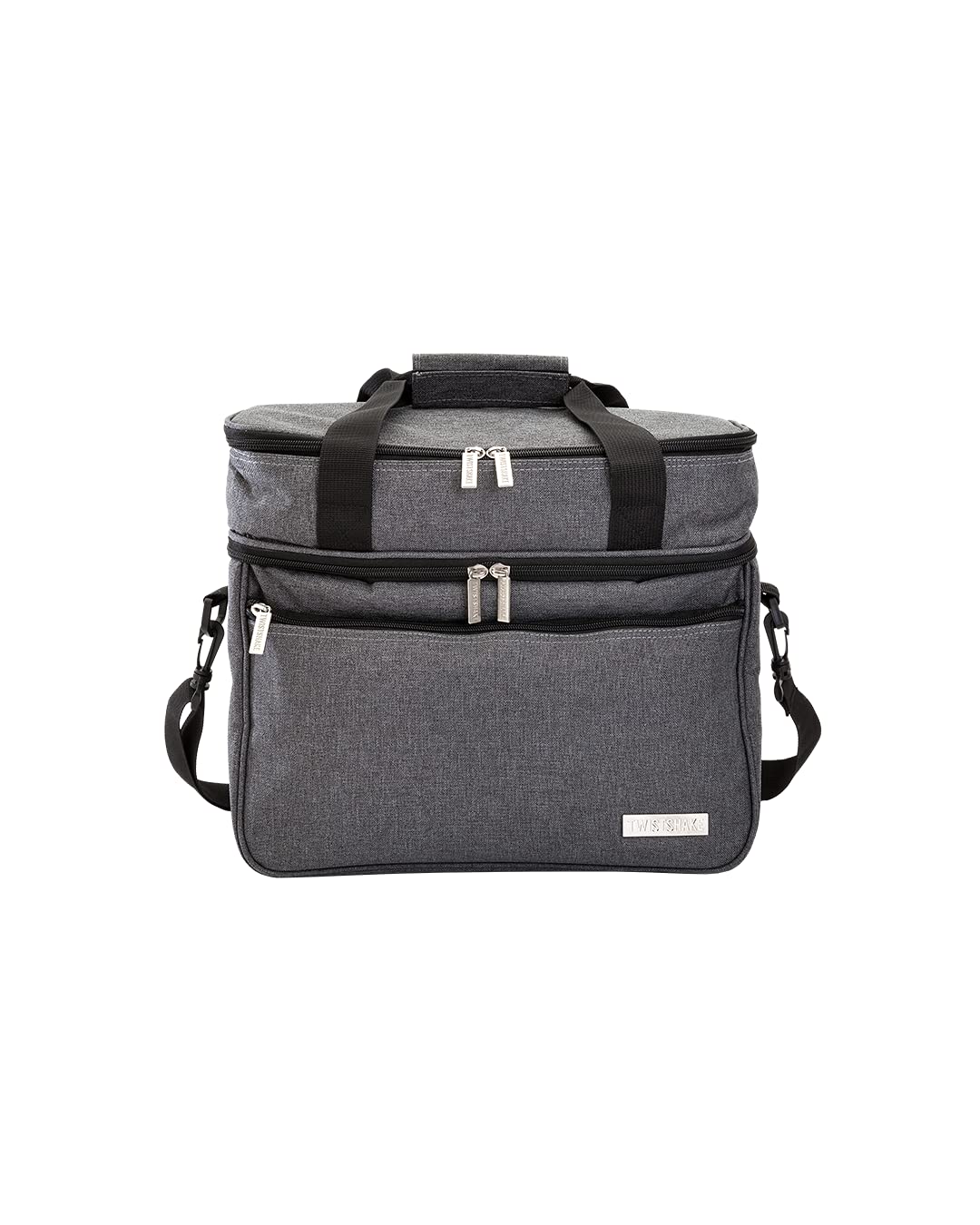 twistshake-sac-isotherme-repas-et-biberon-21l-2-compartiments-gris image 1