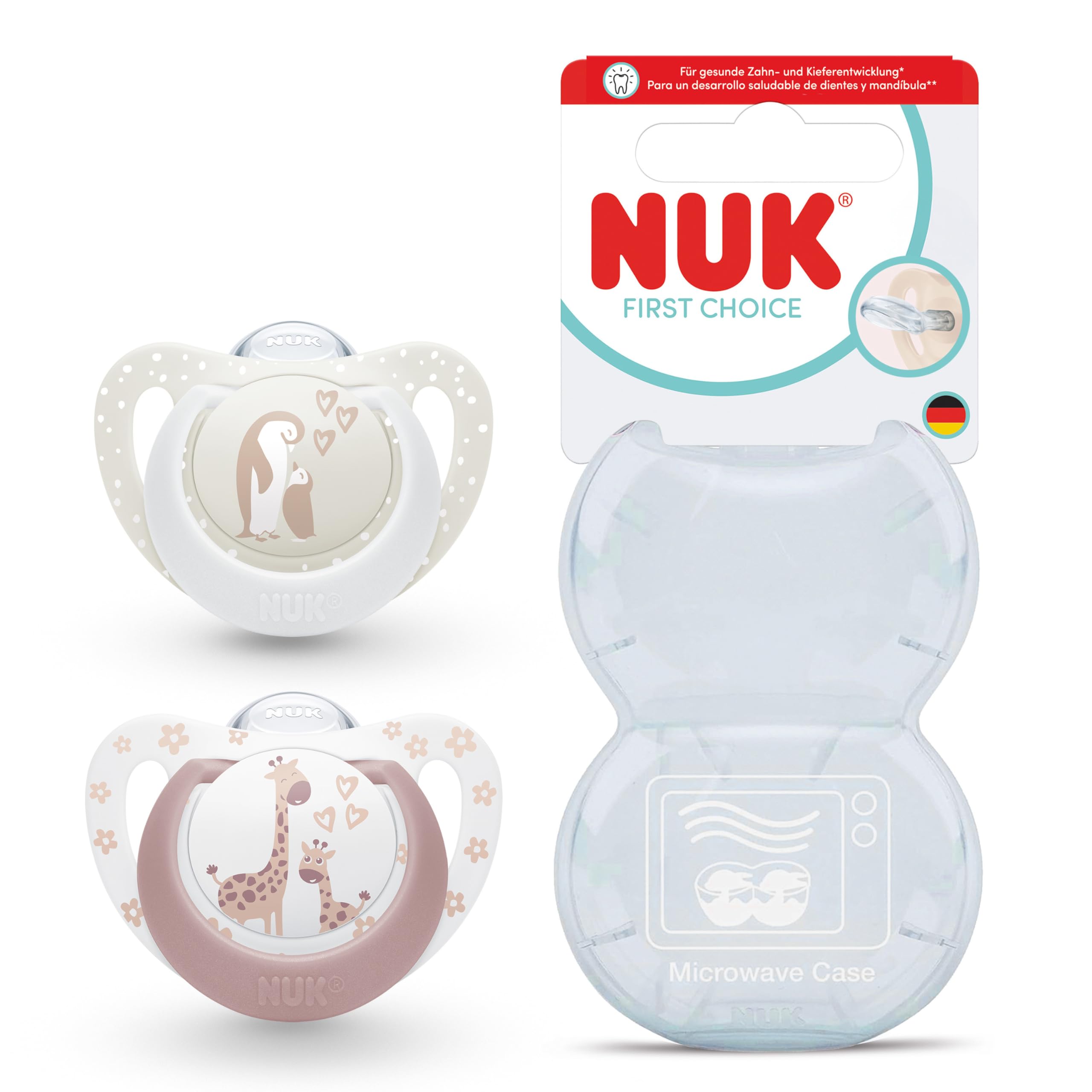 nuk-first-choice-sucettes-0-6-mois-lot-de-2-sucette-orthodontique-b-b image 1