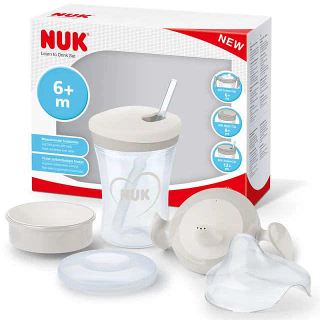 nuk-tasse-volutive-3-en-1-230-ml-blanc-bec-360-et-paille image 1