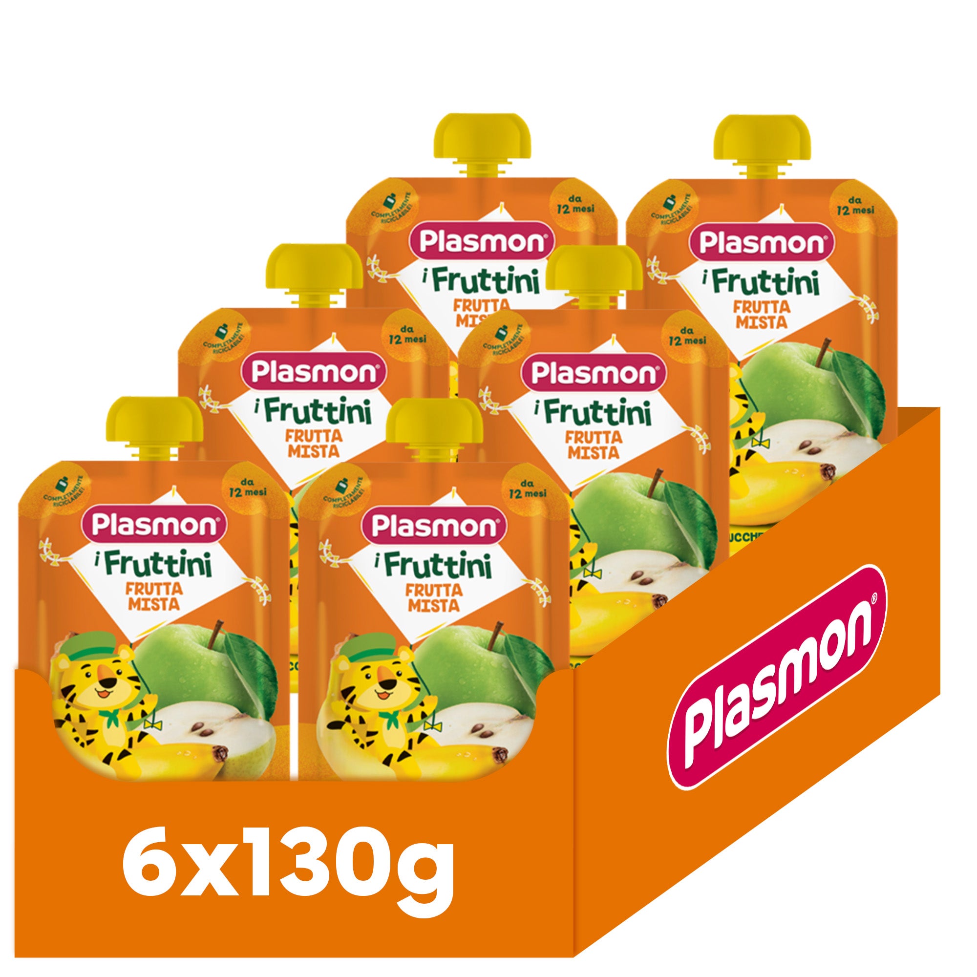plasmon-i-fruttini-frutta-mista-6x130g-compote-b-b-100-fruits image 1