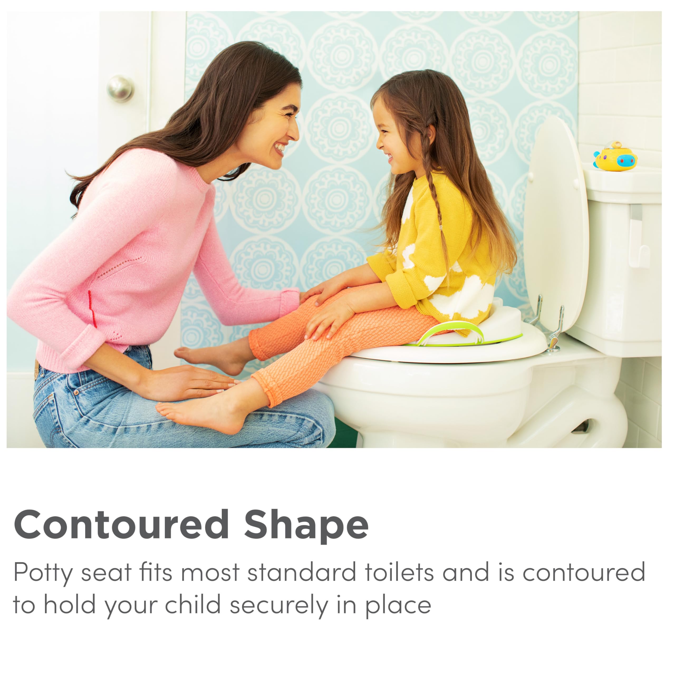 munchkin-sturdy-potty-seat-r-ducteur-wc-enfant-vert-avec-poign-es-et-pieds image 2