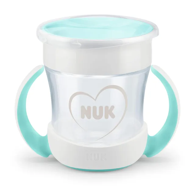 NUK Mini Magic Cup 160 ml 360° 6 mois+ Blanc - Tasse Antifuite Poignées