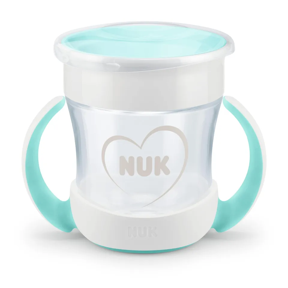 nuk-mini-magic-cup-160-ml-360-6-mois-blanc-tasse-antifuite-poign-es image 1