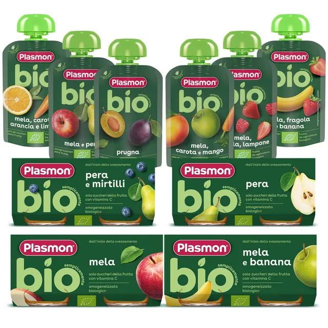 plasmon-bio-tutta-la-frutta-omogeneizzato-et-frullato-100-fruit-bio image 1