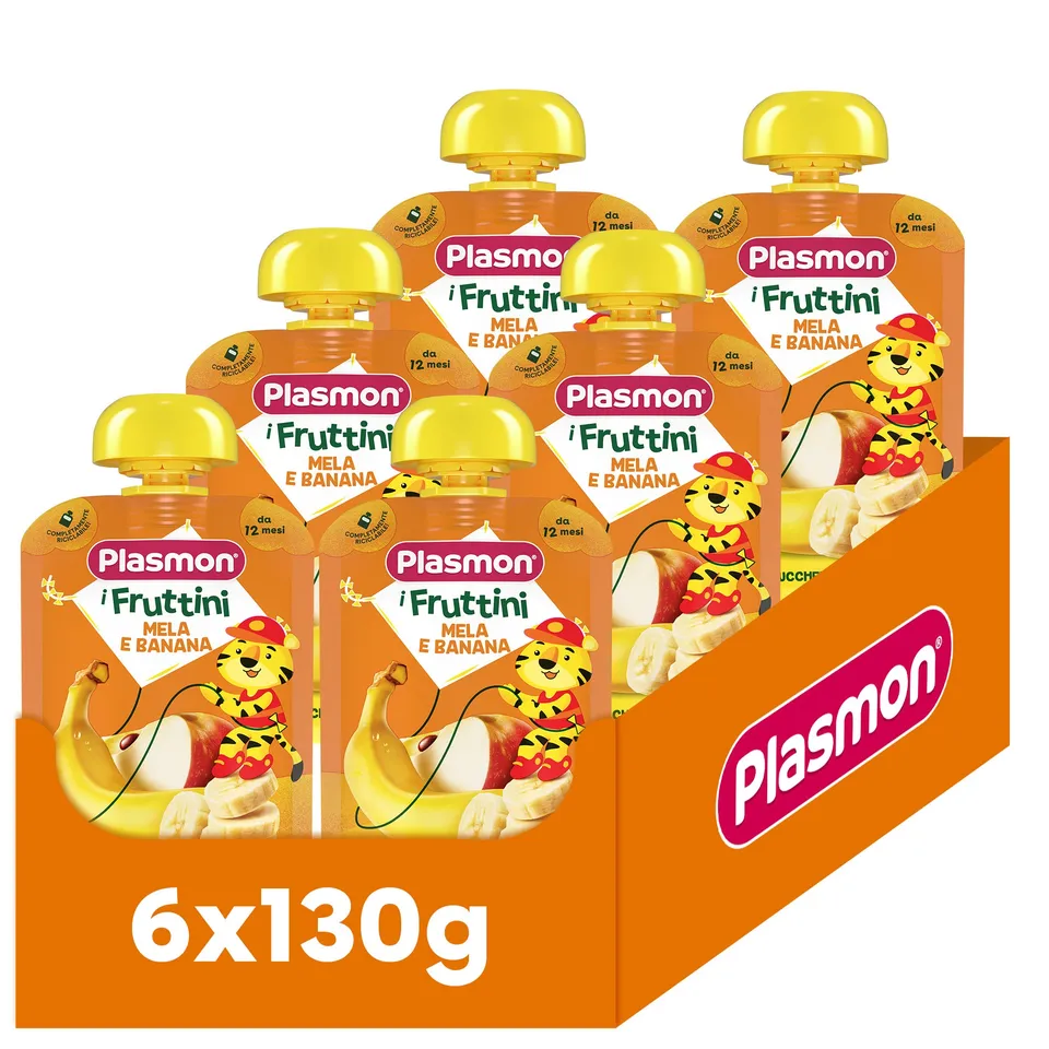 plasmon-i-fruttini-pomme-et-banane-6x130g image 1
