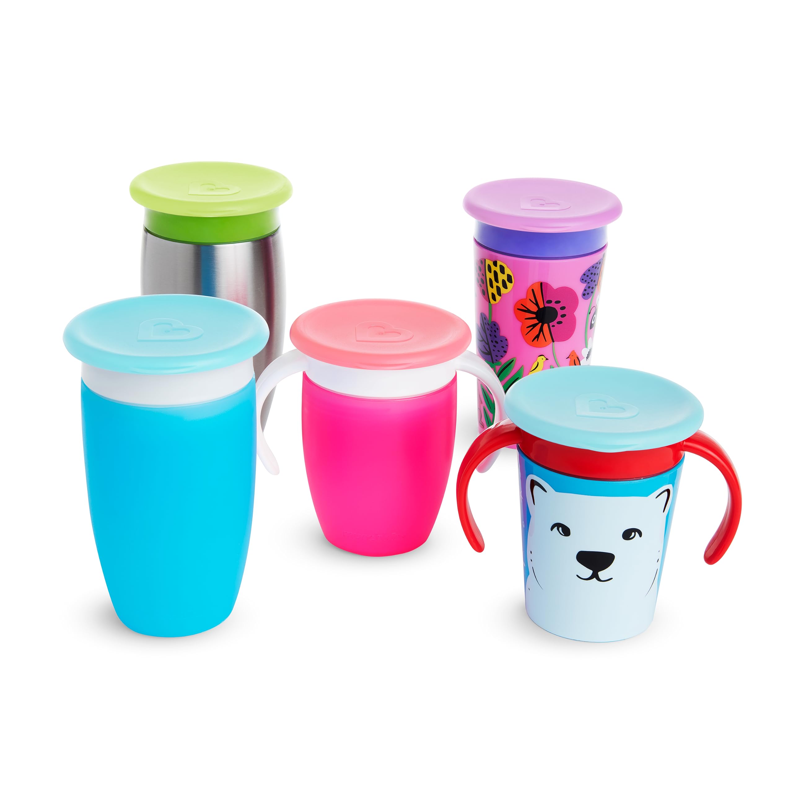 munchkin-miracle-couvercles-de-protection-pour-tasses-sippy-pack-de-4-multicolor image 2