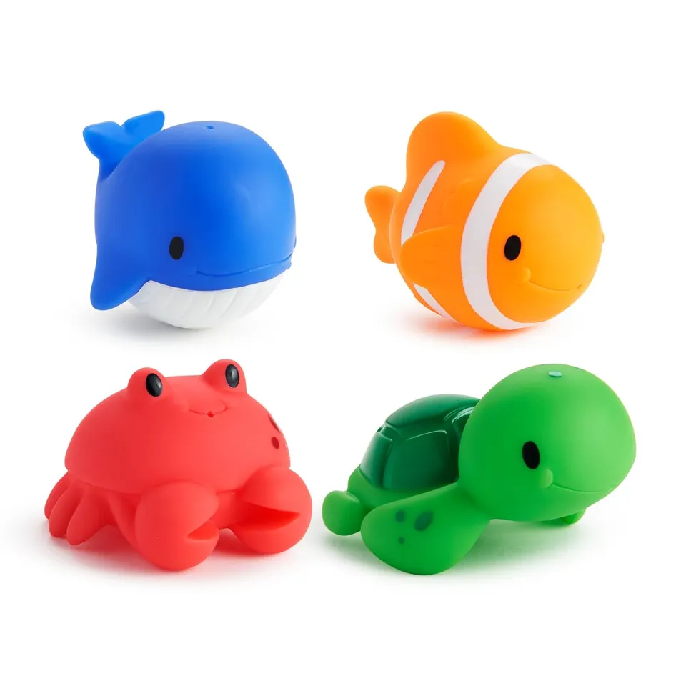 munchkin-ocean-squirters-jouets-de-bain-b-b-4-animaux-marins-9-mois image 1