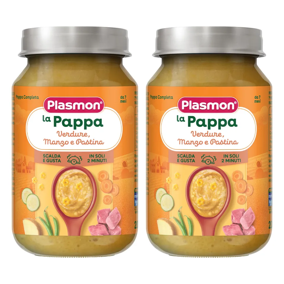 plasmon-la-pappa-verdure-manzo-e-pastina-plat-b-b-2-x-200-g image 1