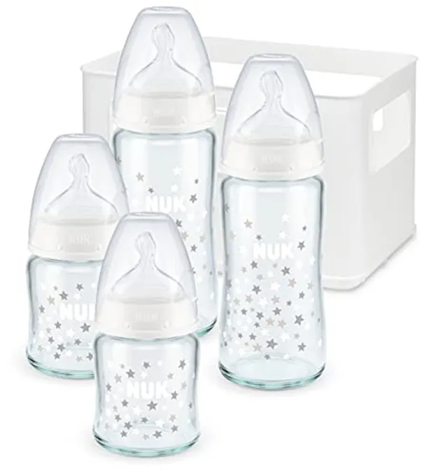 nuk-first-choice-temperature-control-biberons-lot-de-4-casier-mixte image 1