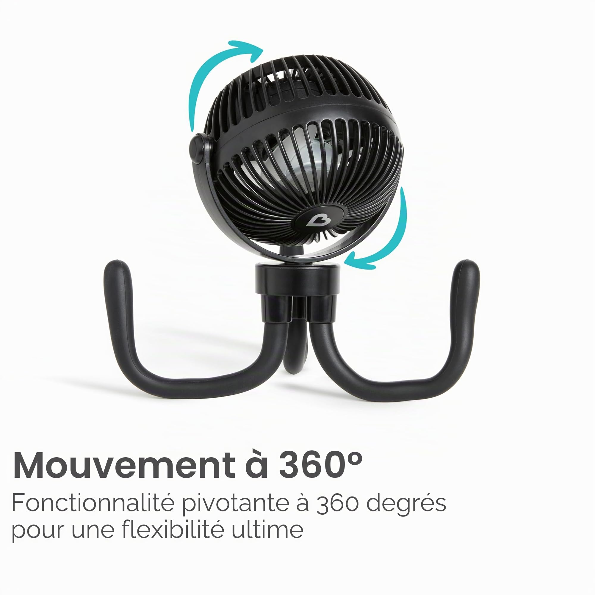 munchkin-ventilateur-de-poussette-360-4-vitesses-led-noir image 2