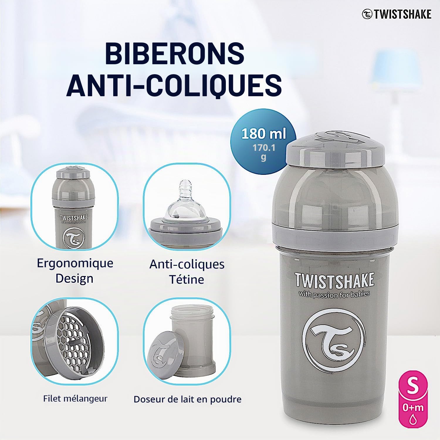 twistshake-biberon-anti-colique-0-mois-lot-2x180-ml-gris-avec-r-serve-poudre image 2