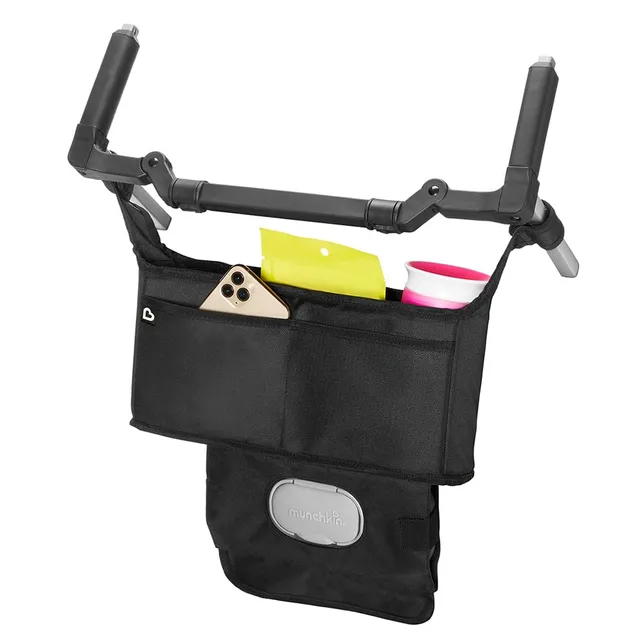 munchkin-organisateur-poussette-universel-noir-avec-2-porte-gobelets-et-tui-ling image 1