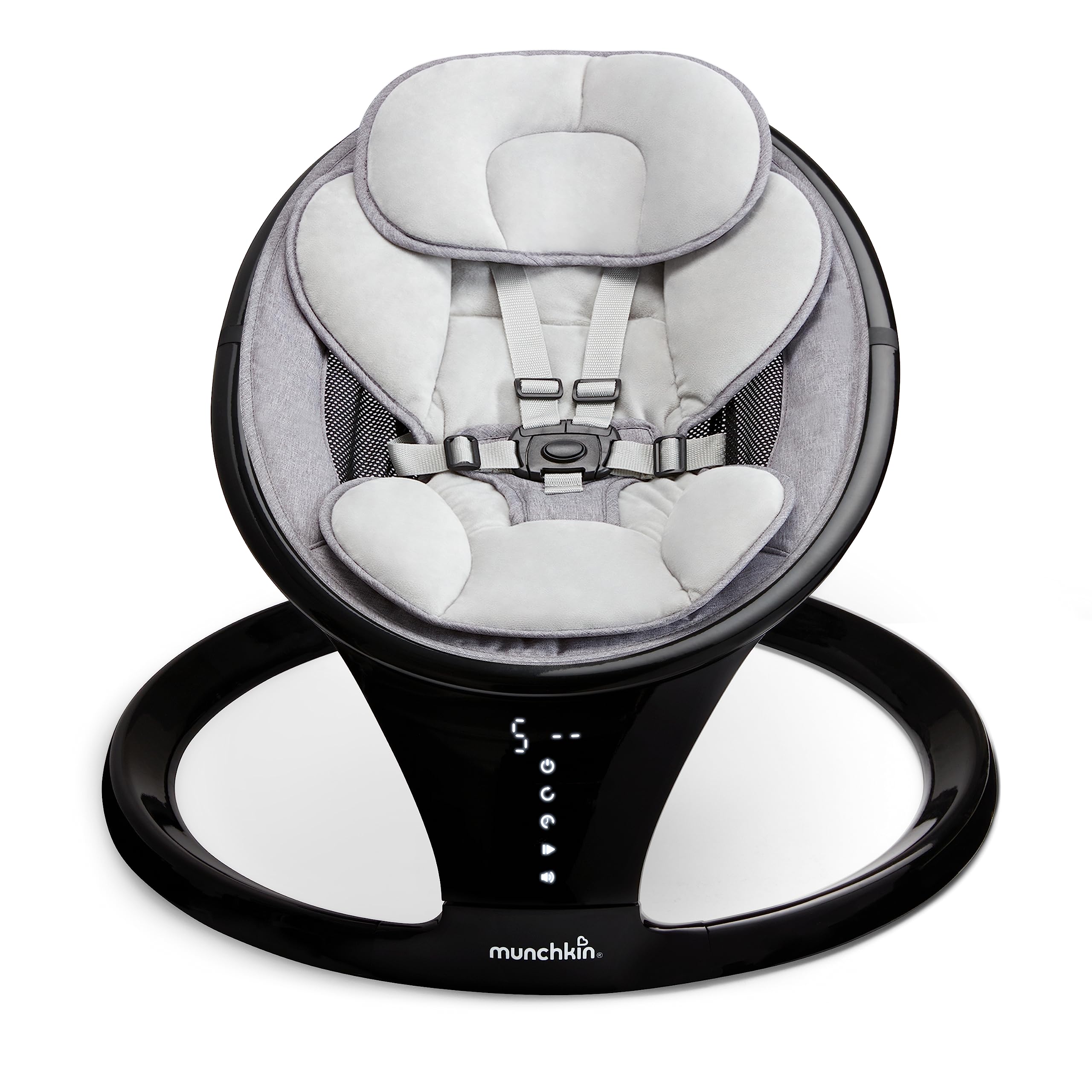 munchkin-balancelle-lectrique-b-b-bluetooth-avec-sons-et-t-l-commande-5-vitesses image 1