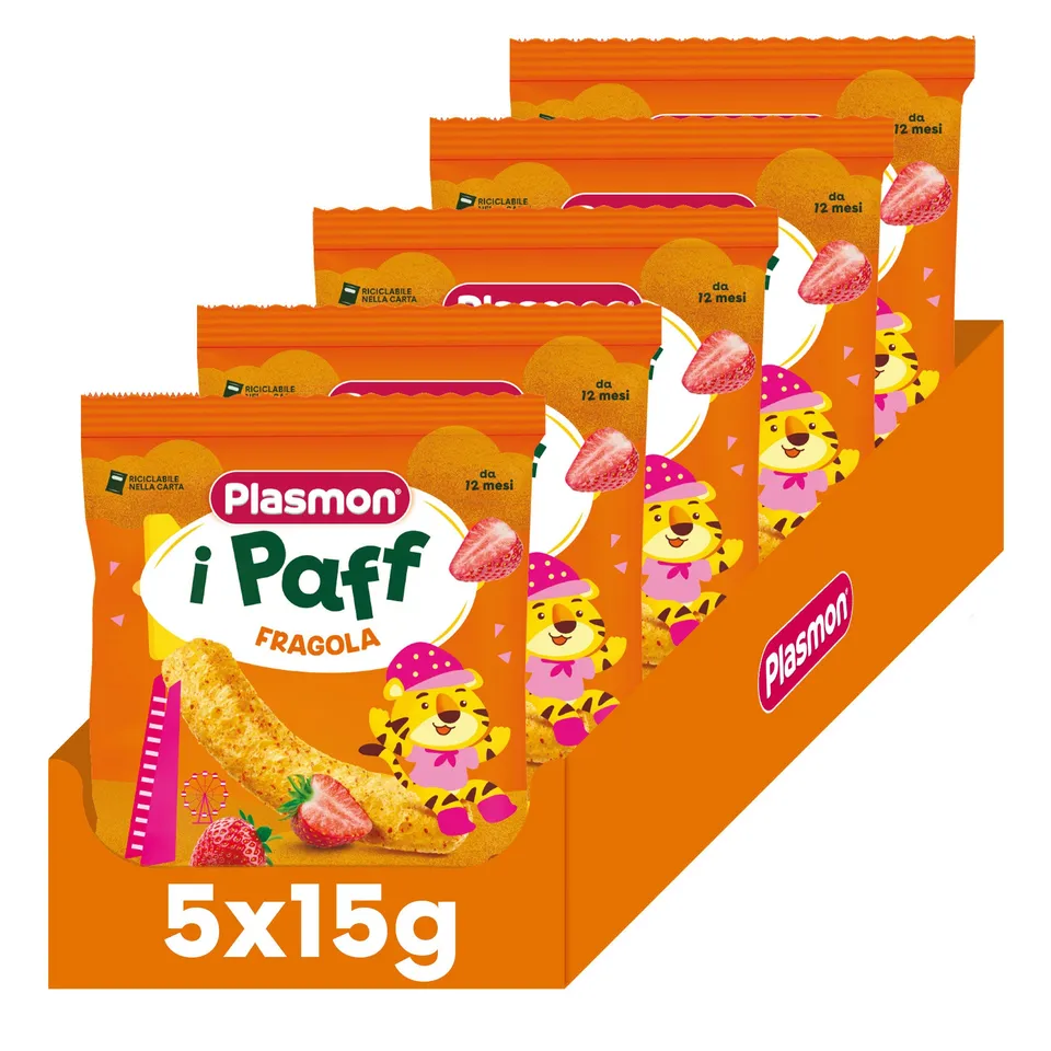 plasmon-snack-i-paff-fraise-5x15g image 1