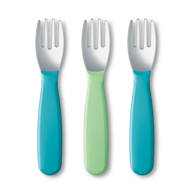 nuk-kiddy-lot-de-3-fourchettes-enfant-18-mois-inox image 1