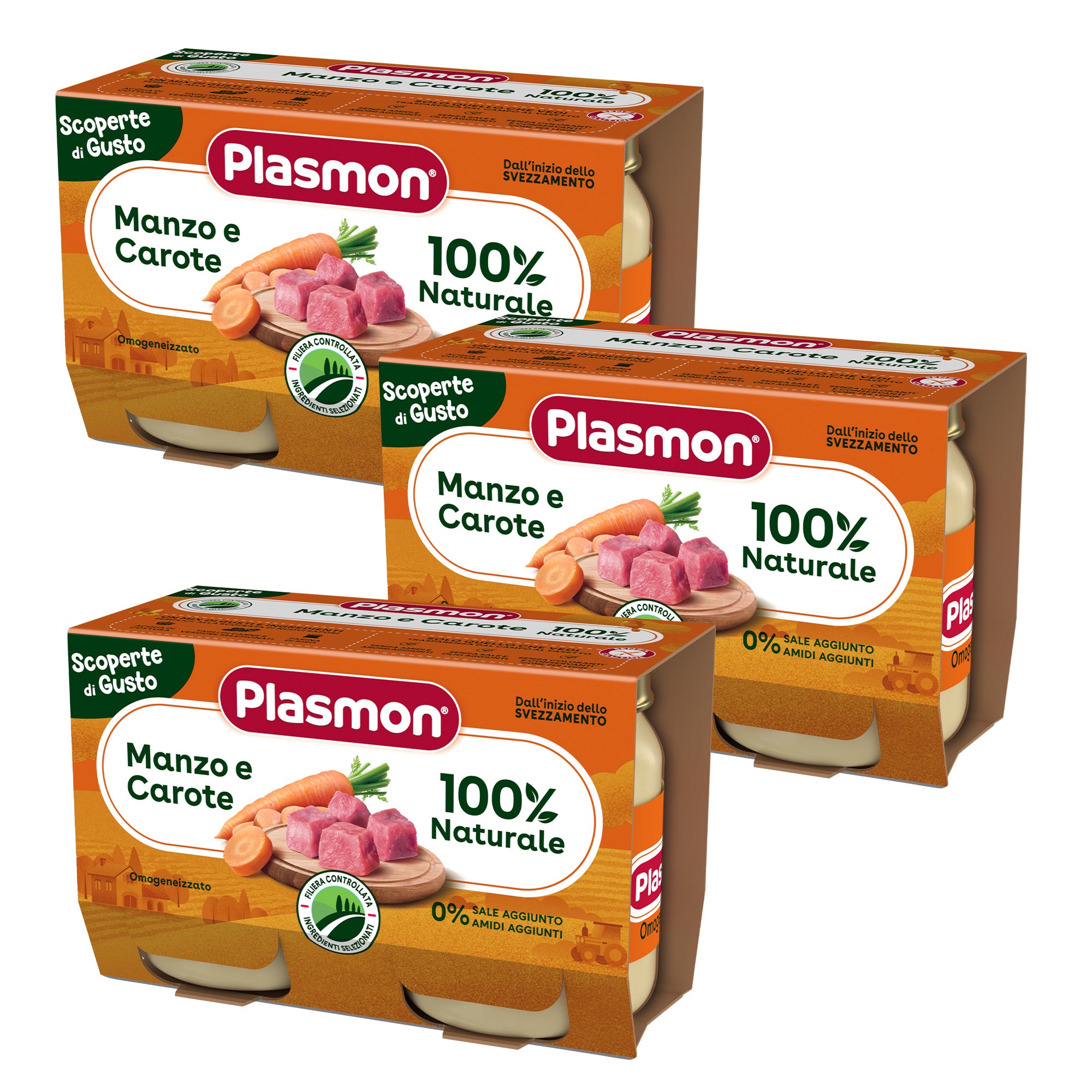 plasmon-scoperte-di-gusto-manzo-e-carote-omogeneizzato-3-x-2-x-120-g image 1
