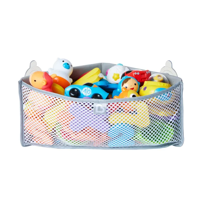 munchkin-high-n-dry-filet-rangement-jouets-de-bain-d-angle-maill-avec-ventouses image 1