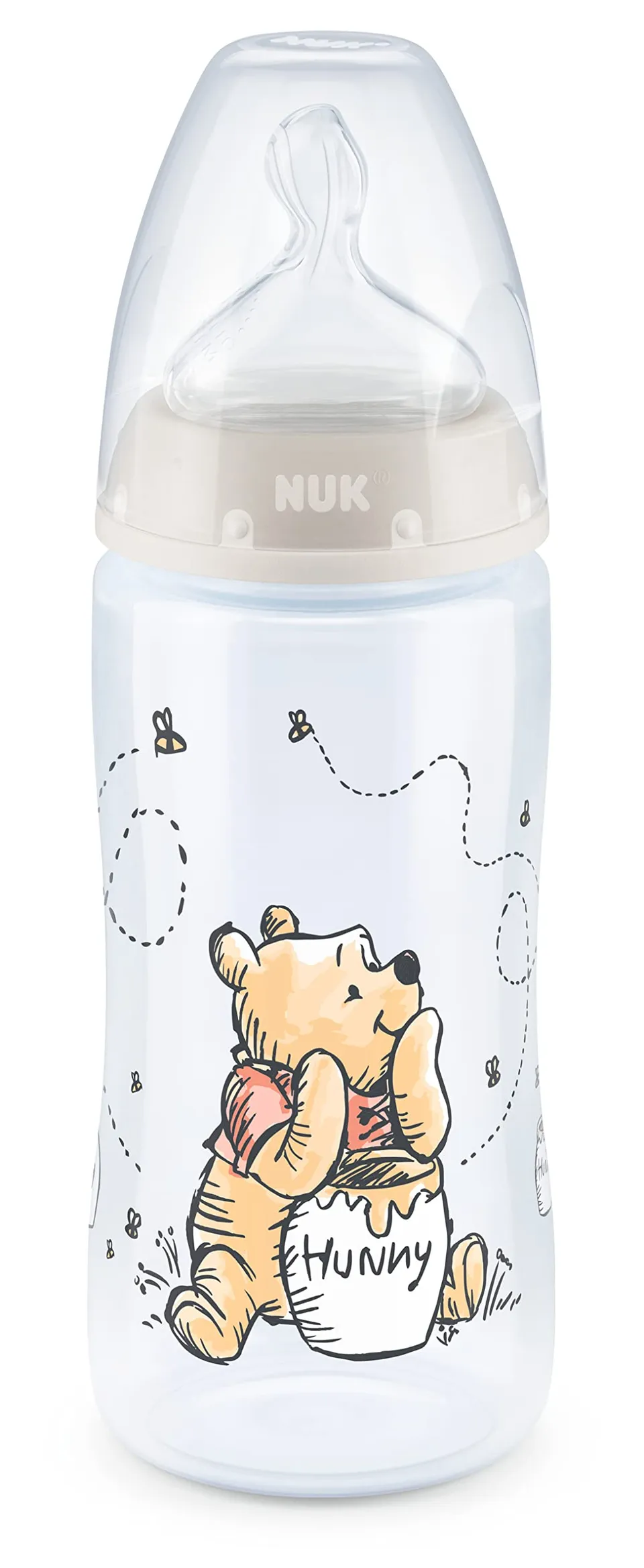 nuk-first-choice-biberon-0-6-mois-300-ml-winnie-l-ourson-avec-indicateur-de-temp image 1