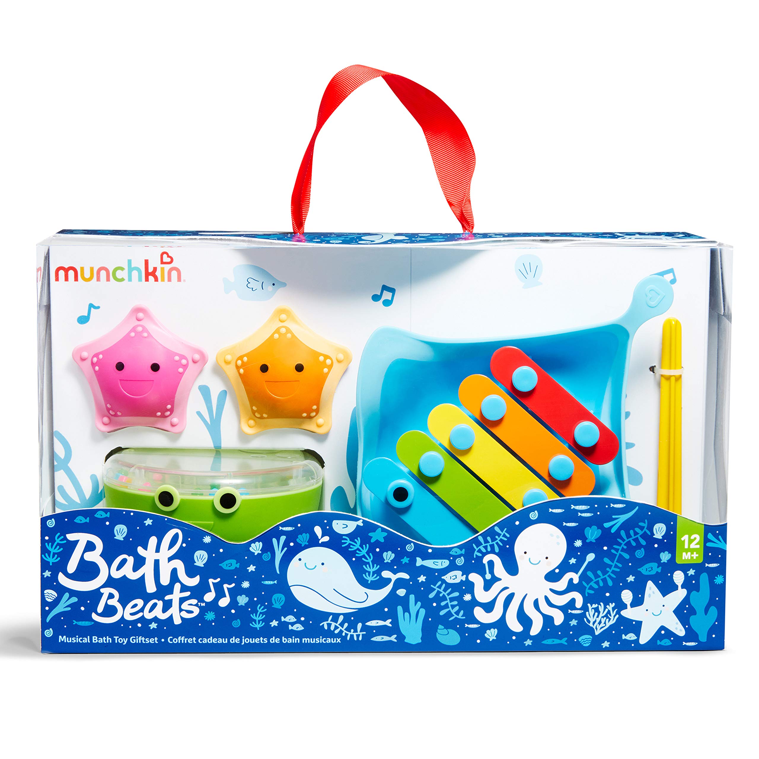 munchkin-coffret-jouets-de-bain-musicaux-xylophone-raie-tambour-pieuvre-maracas image 7