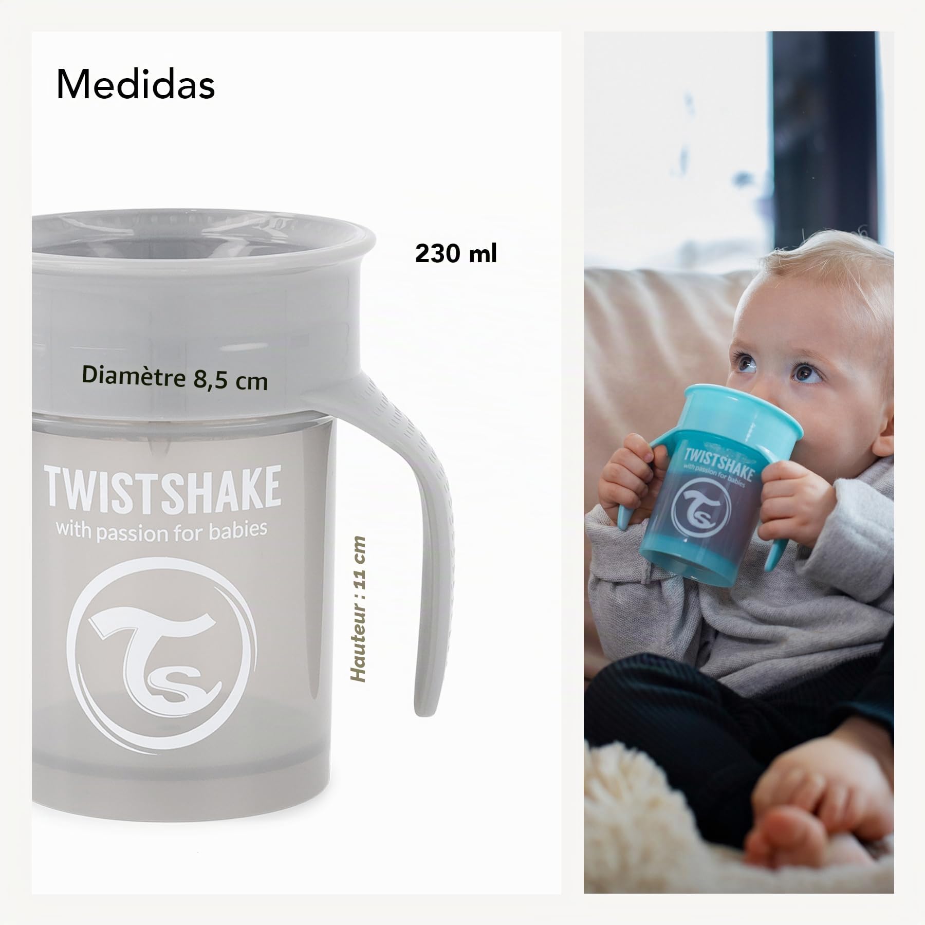 twistshake-tasse-360-gobelet-apprentissage-230-ml-avec-poign-es-blanc-6-mois image 5