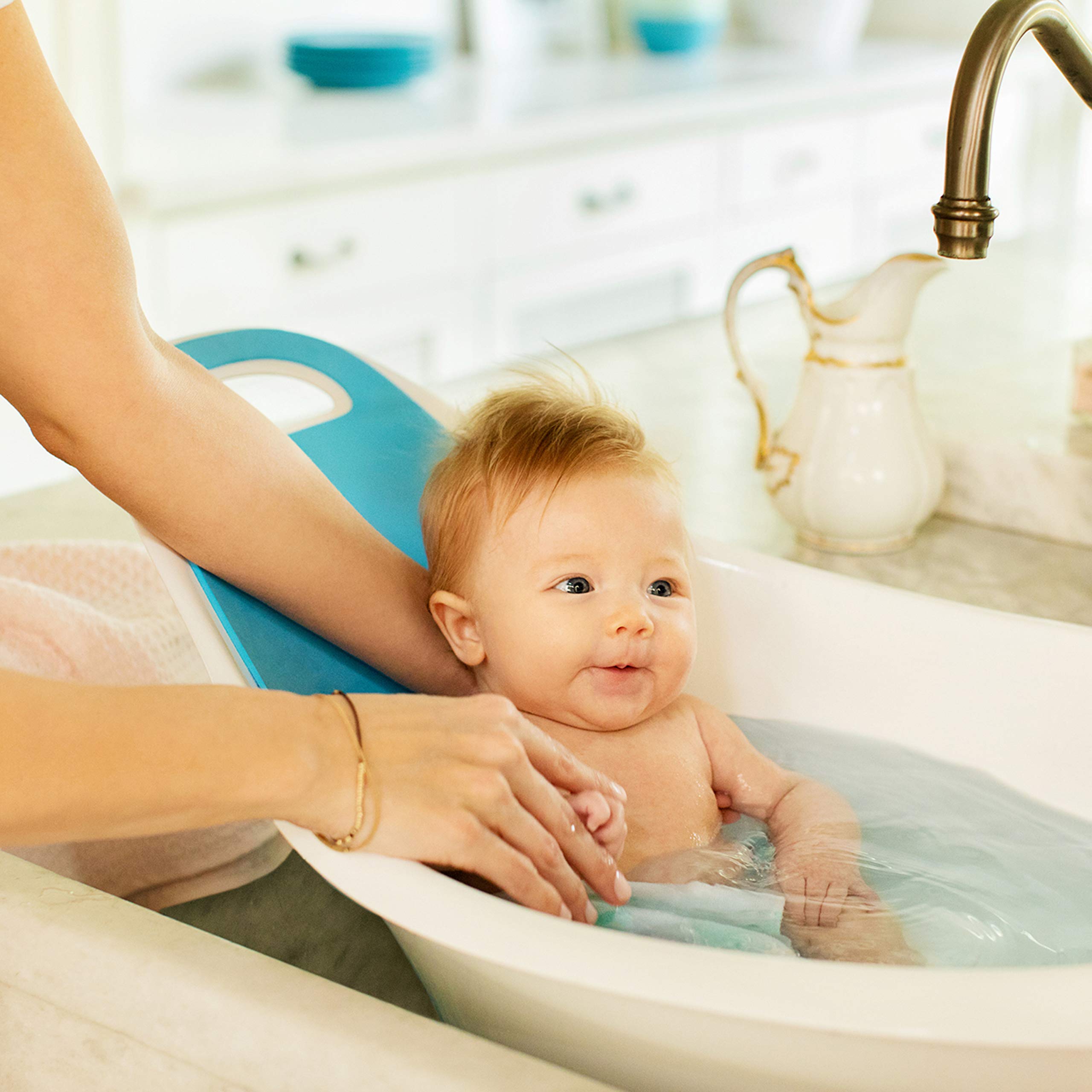 munchkin-sit-and-soak-baignoire-b-b-0-12-mois-blanche-avec-dossier-mousse image 5