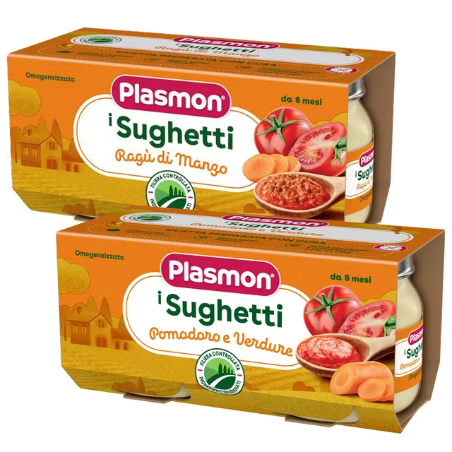 plasmon-i-sughetti-sauce-b-b-tomate-et-viande-4x80g image 1