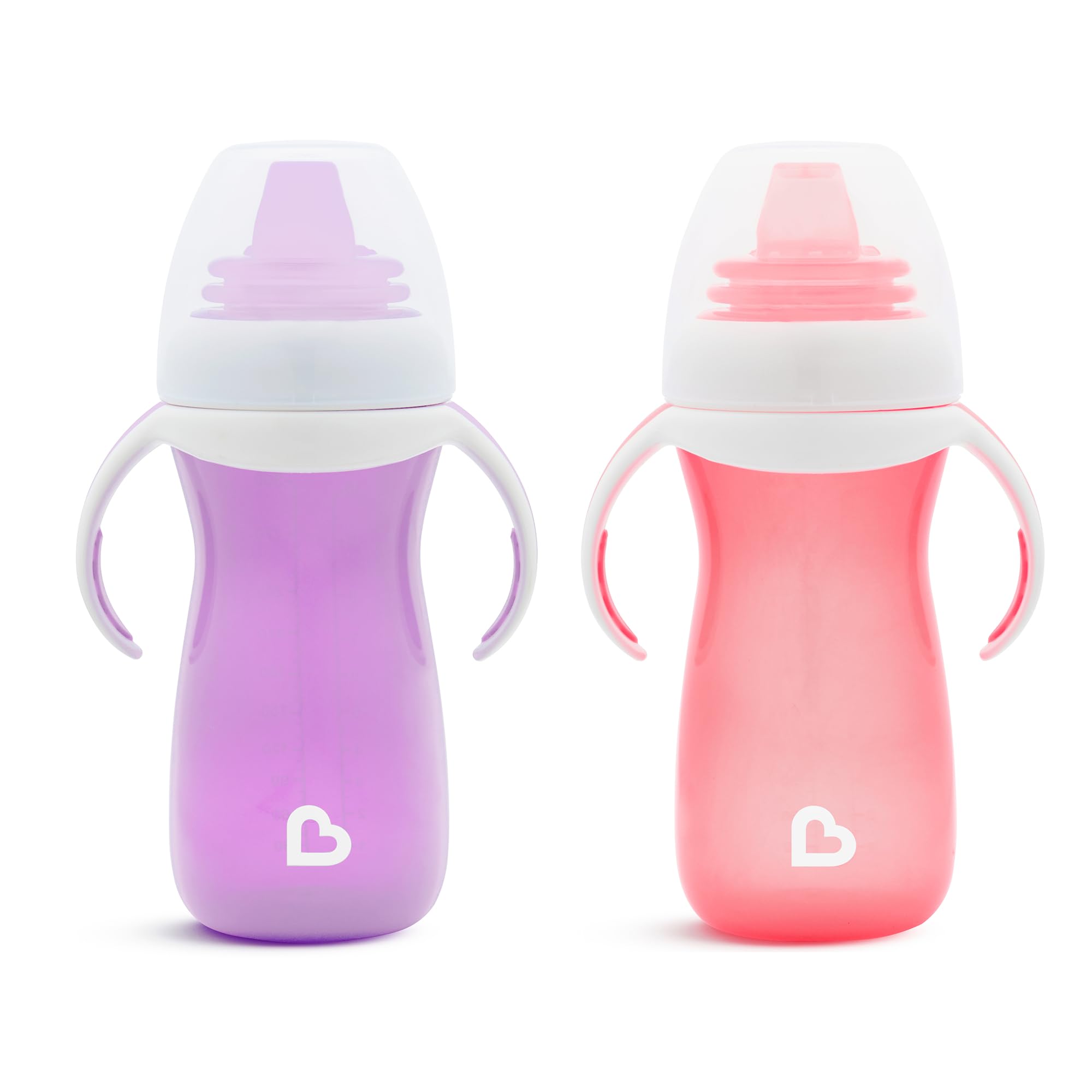 munchkin-gentle-transition-tasse-d-apprentissage-296-ml-lot-de-2-violet-rose-d-s image 1