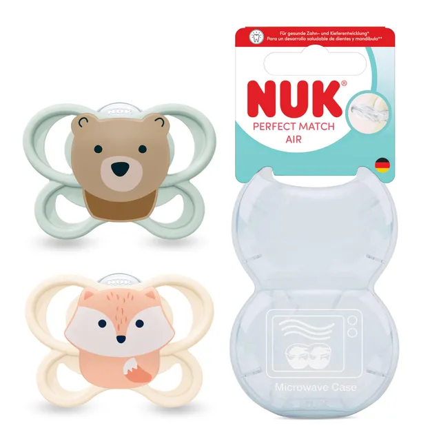 nuk-perfect-match-air-sucette-b-b-0-6-mois-lot-de-2 image 1