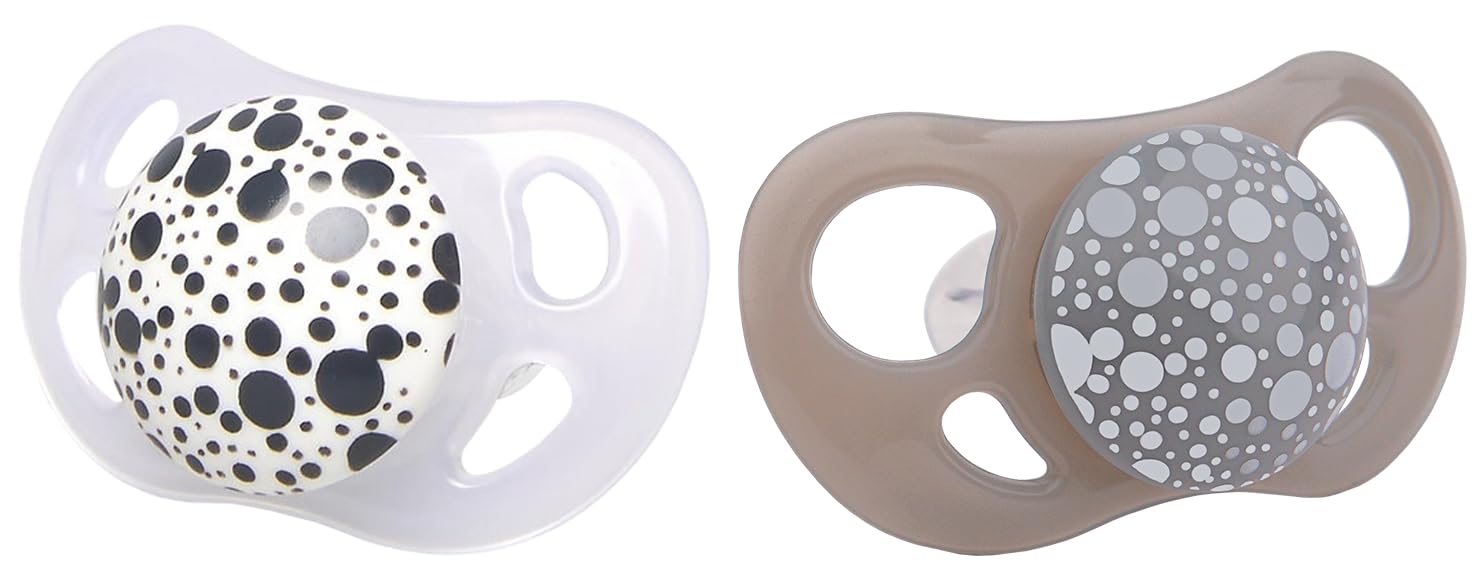 twistshake-sucette-b-b-ultra-light-0-6-mois-lot-de-2-gris-blanc image 1