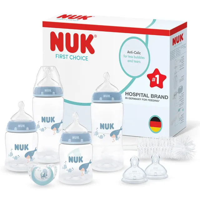 nuk-first-choice-perfect-start-set-biberons-nouveau-n-0-6-mois-baleine-lot-de-8 image 1