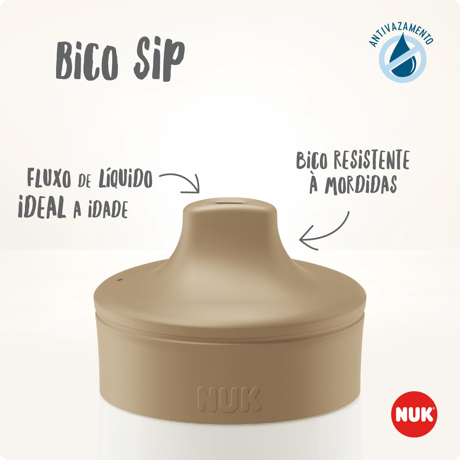 nuk-mini-me-gourde-inox-enfant-300-ml-9-mois-bec-anti-morsures-renard-beige image 6