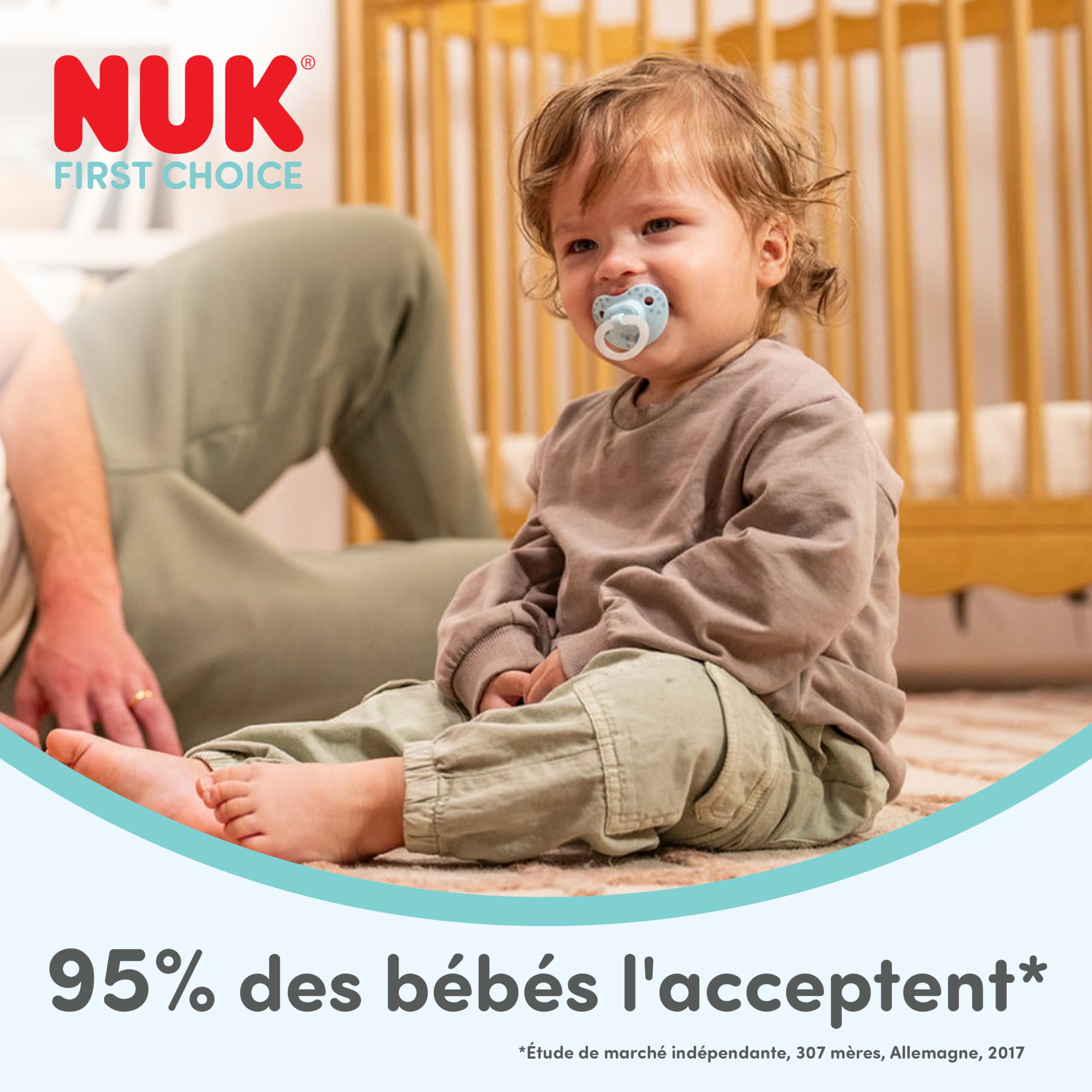 nuk-first-choice-classic-day-night-sucettes-6-18-mois-lot-de-4-phosphorescentes image 2