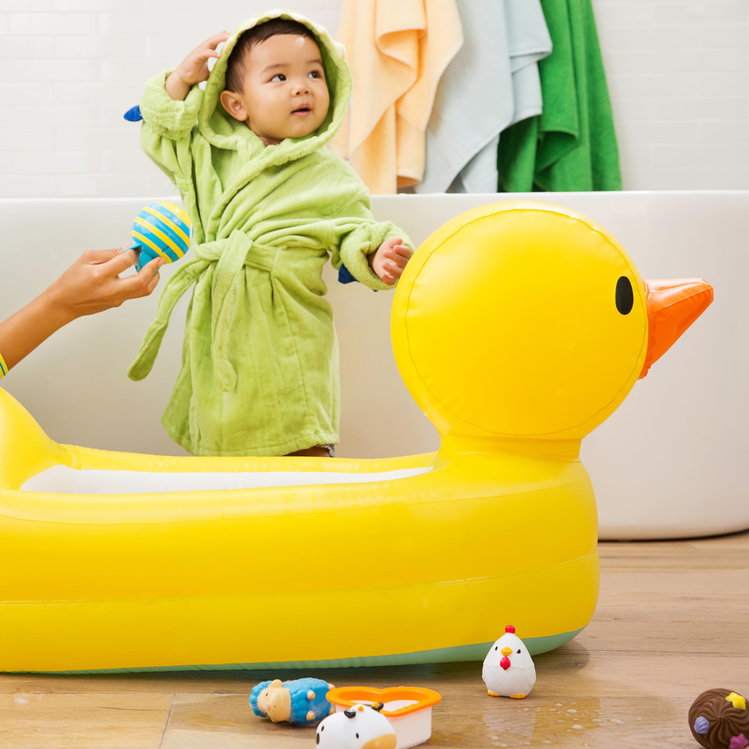 munchkin-white-hot-canard-gonflable-baignoire-b-b-6-24-mois image 3
