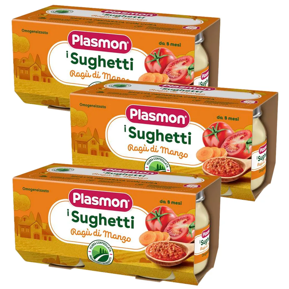 plasmon-sughetti-rag-di-manzo-sauce-b-b-tomate-l-gumes-d-s-8-mois-3x-2x80g image 1