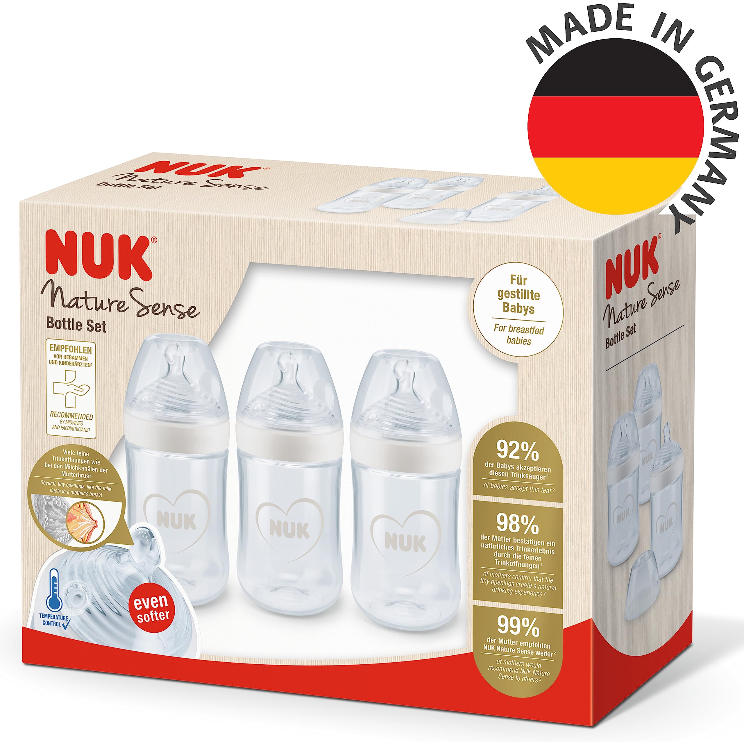 nuk-nature-sense-biberons-260-ml-0-6-mois-blanc-lot-de-3-avec-contr-le-temp-ratu image 7