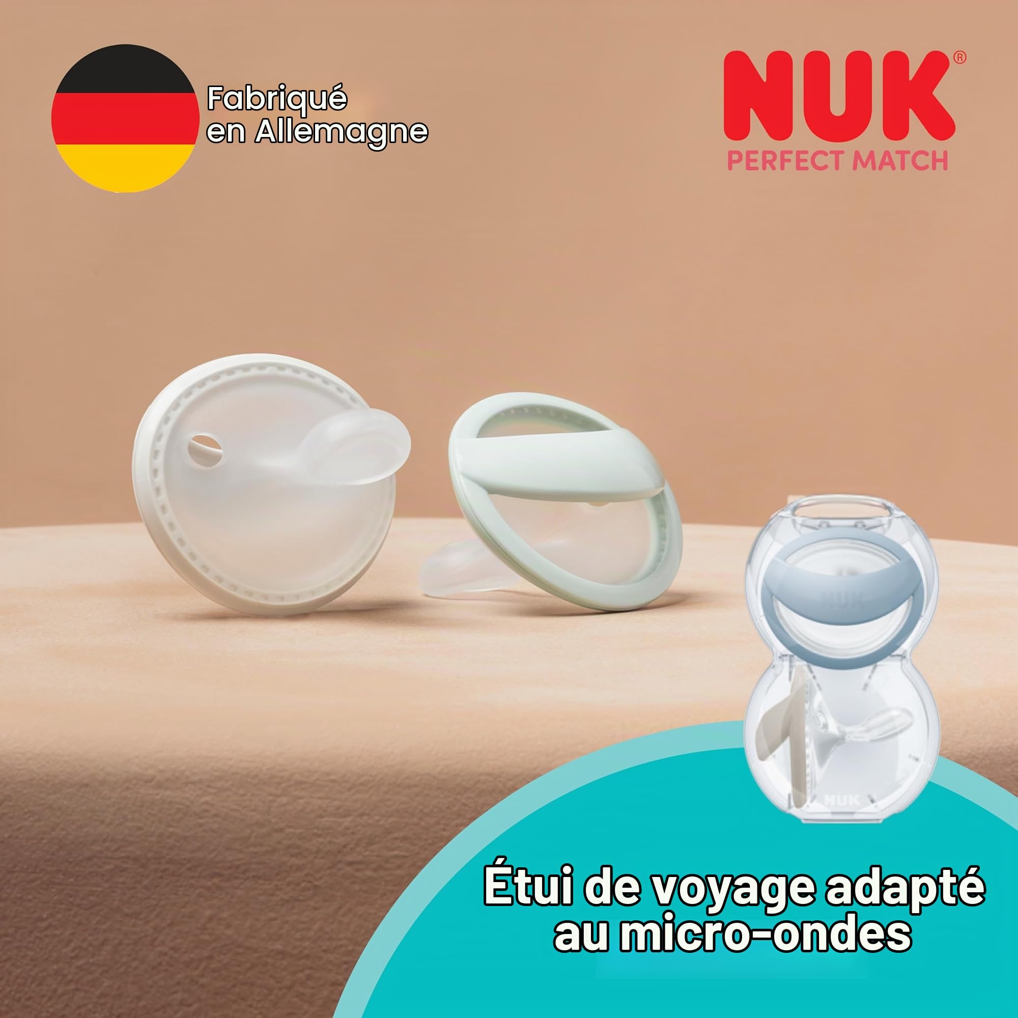nuk-perfect-match-sucette-b-b-0-6-mois-beige-rouge-lot-de-2 image 7