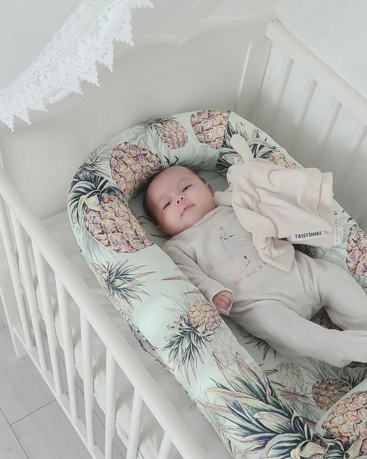 twistshake-baby-nest-housse-r-ducteur-de-lit-100-coton-ananas-menthe image 8