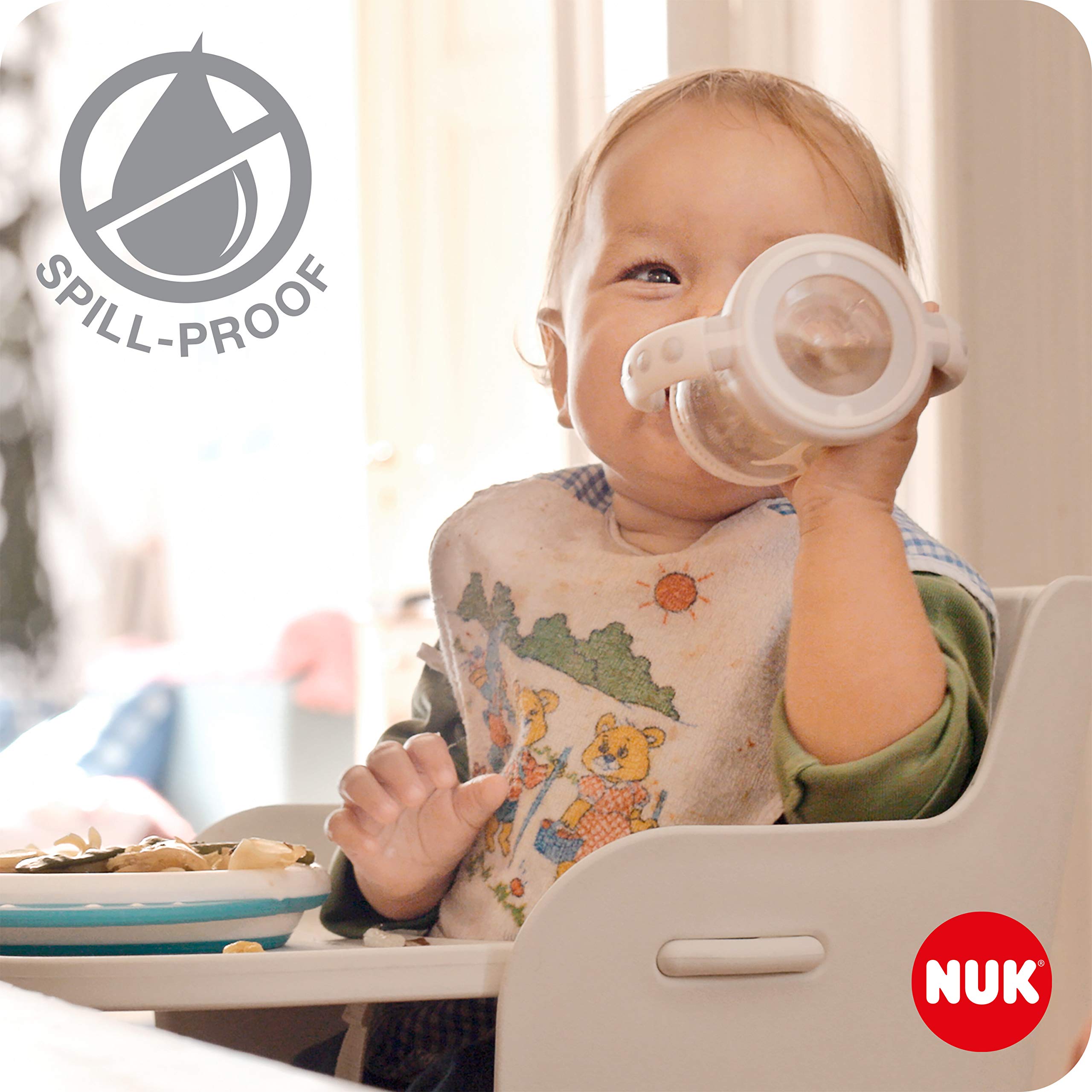 nuk-first-choice-tasse-d-apprentissage-bec-6-18-mois-150-ml-ballons-blanc image 5