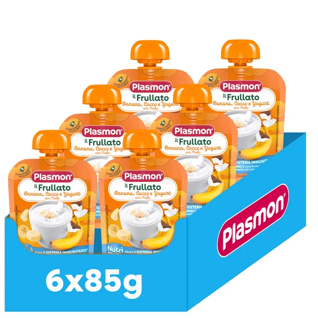 plasmon-nutri-mune-frullato-banane-coco-yaourt-6x85g image 1