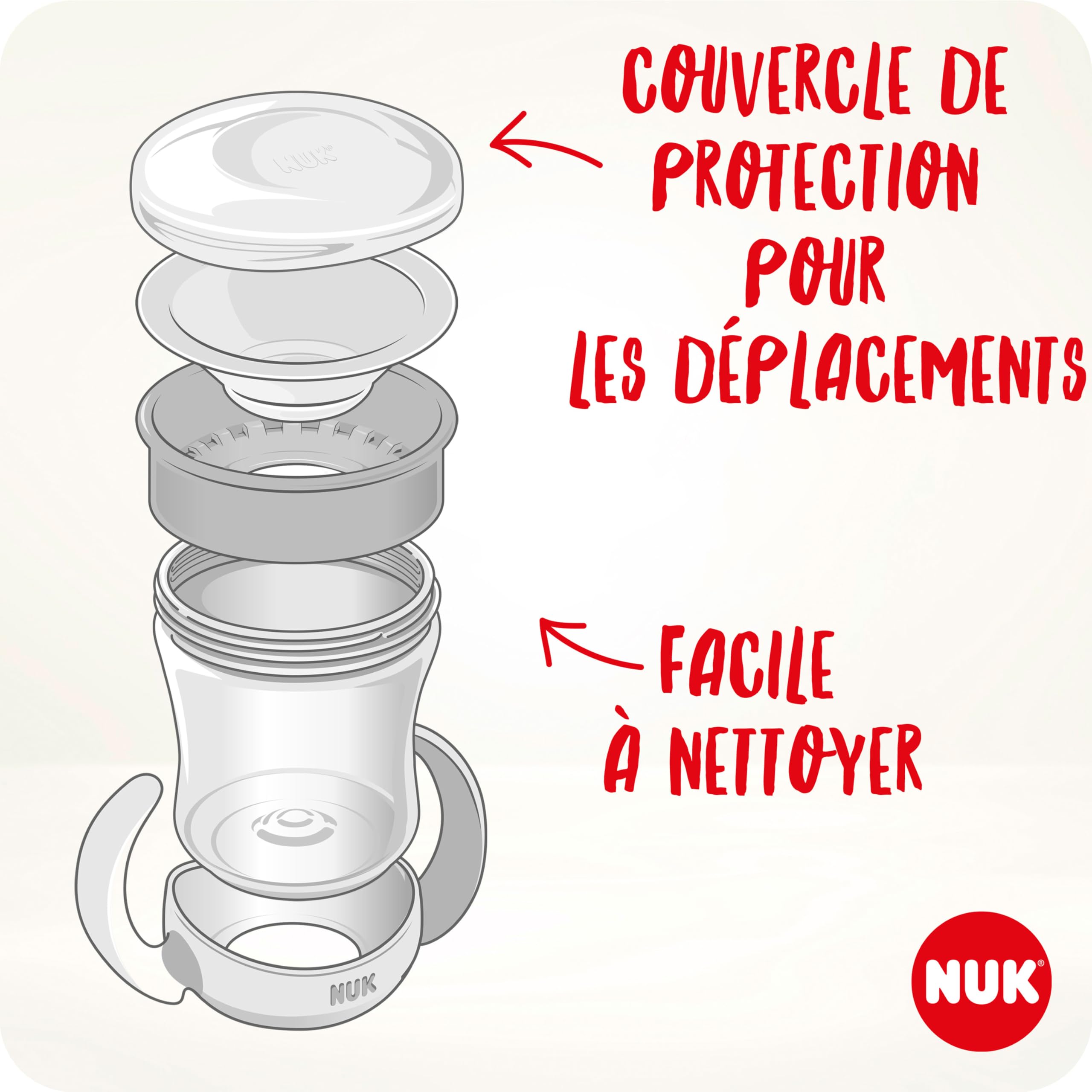 nuk-mini-magic-cup-160-ml-360-6-mois-blanc-tasse-antifuite-poign-es image 5
