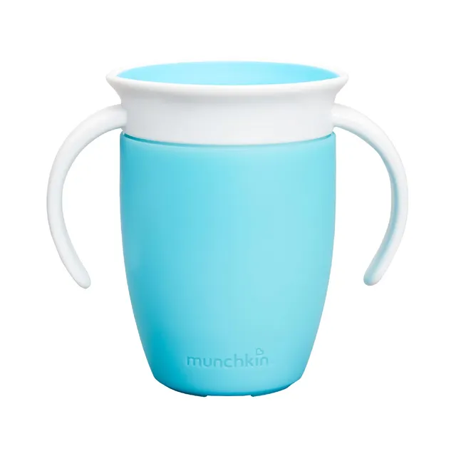 munchkin-miracle-360-tasse-bec-6-mois-207-ml-bleu-avec-poign-es image 1