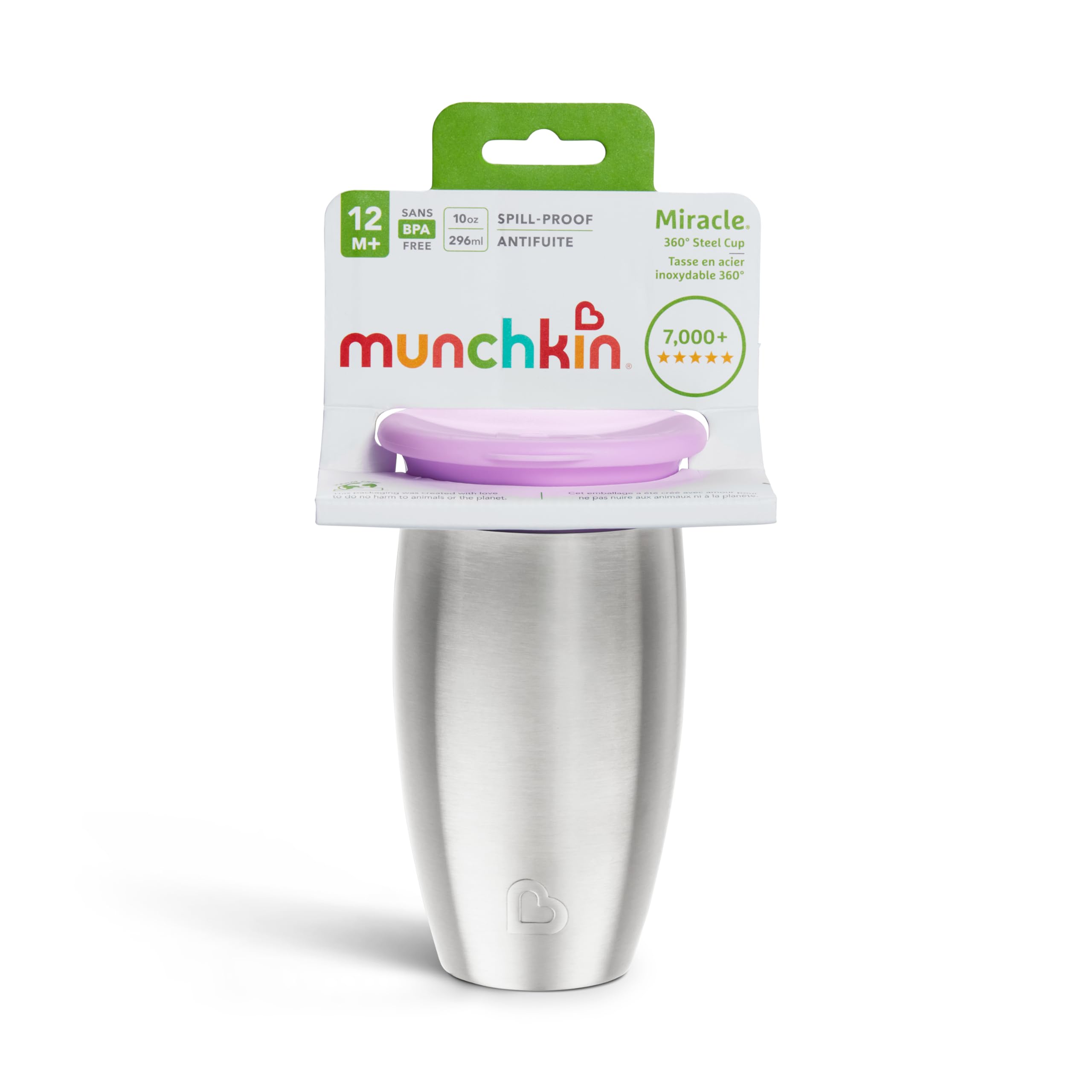 munchkin-miracle-360-tasse-inox-296-ml-violet-12m-anti-fuite image 7
