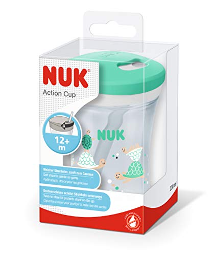 nuk-action-cup-tasse-enfant-230-ml-12-mois-paille-souple-tortue-vert image 6