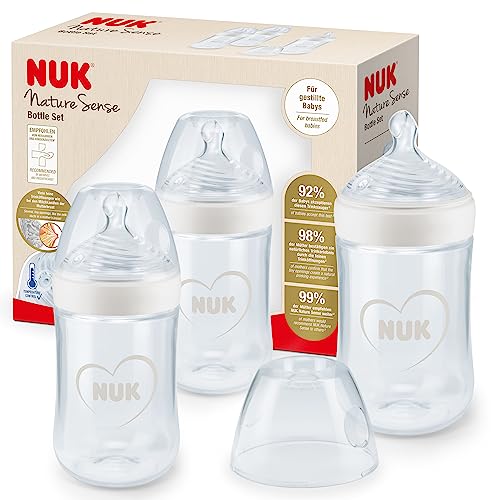 nuk-nature-sense-biberons-260-ml-0-6-mois-blanc-lot-de-3-avec-contr-le-temp-ratu image 8
